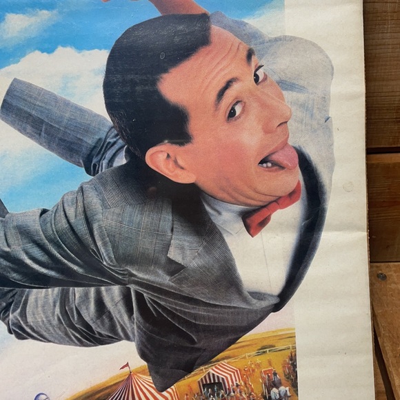 Vintage 1988 Pee Wee's Big Top Movie Poster in Sealed Package! - Picture 5 of 16